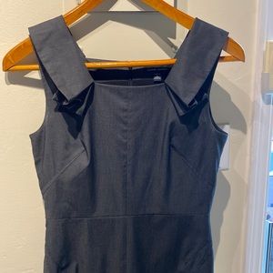 Dress Banana Republic Grey midi Mad Men style 🍸